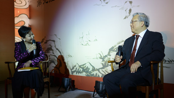 獲獎作者、著名科學家路甬祥接受采訪