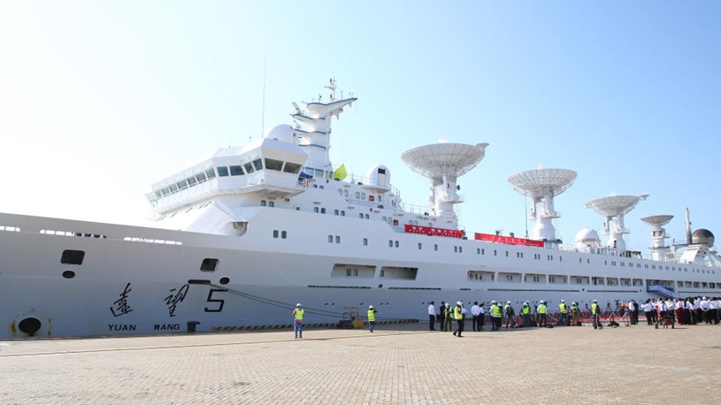 Chinese space-tracking ship docks at Sri Lanka's Hambantota port