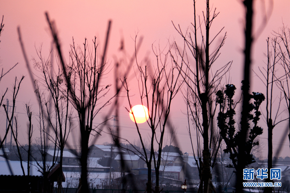 2018年最后一天的落日
