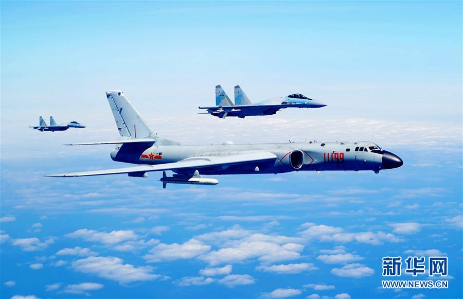 （圖文互動）（1）空軍發布宣傳片展現殲-20、蘇-35、轟-6K海上新航跡