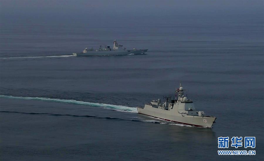 （國際）（1）中國海軍第35、36批護航編隊在亞丁灣完成任務交接
