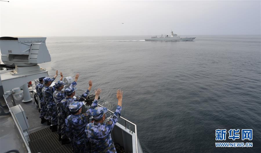 （國際）（2）中國海軍第35、36批護航編隊在亞丁灣完成任務交接