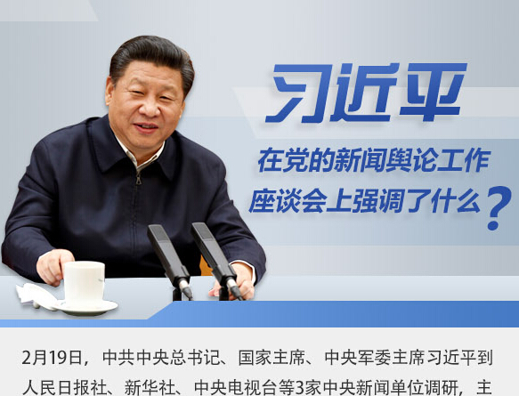 習近平在黨的新聞輿論工作座談會上強調了什么？