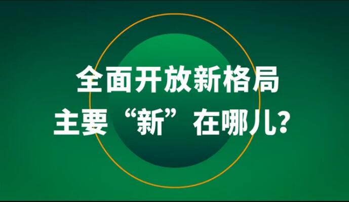 全面開放新格局主要“新”在哪兒？