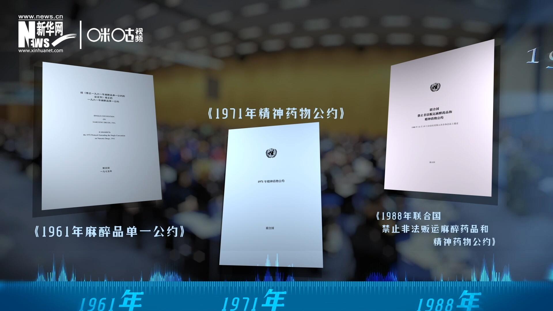 當前國際社會所共同遵循的三大國際禁毒公約，分別在1961年、1971年和1988年 由聯合國牽頭締結。