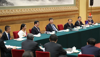 在甘肅團，習近平響鼓重錘