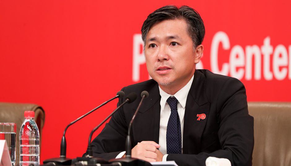 群眾游行總導演、北京師范大學藝術與傳媒學院副院長肖向榮介紹情況