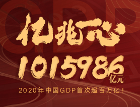 億兆一心！2020年中國GDP首次超百萬億！