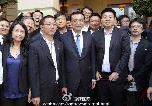 李克強：在非中企了解當地文化才能扎住根。圖片來源：“新國際”微博。